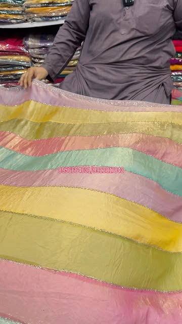 Viral Dual-Tone Shimmer Saree