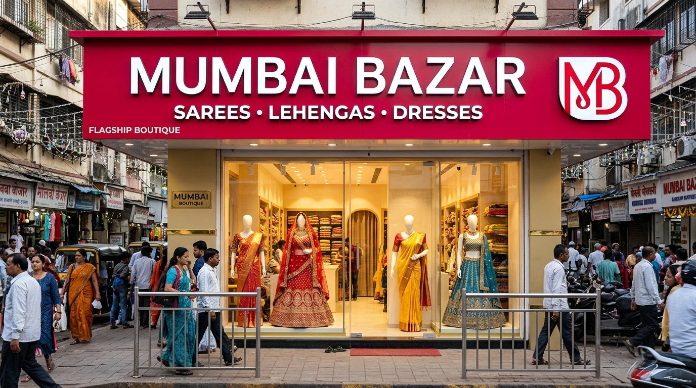 Mumbai Bazar Sarees, Lehengas and Dresses Storefront in Nalasopara East